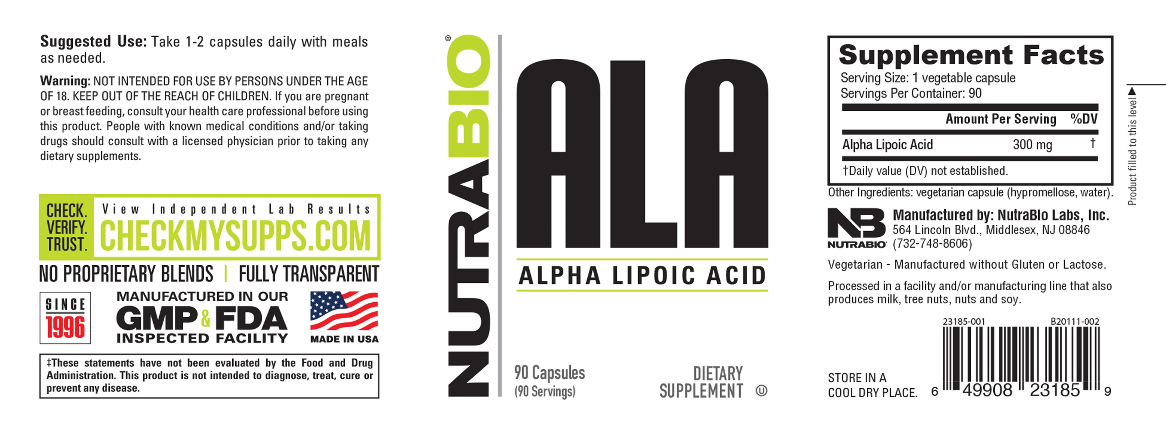 Alpha Lipoic Acid (300mg) - Image 3