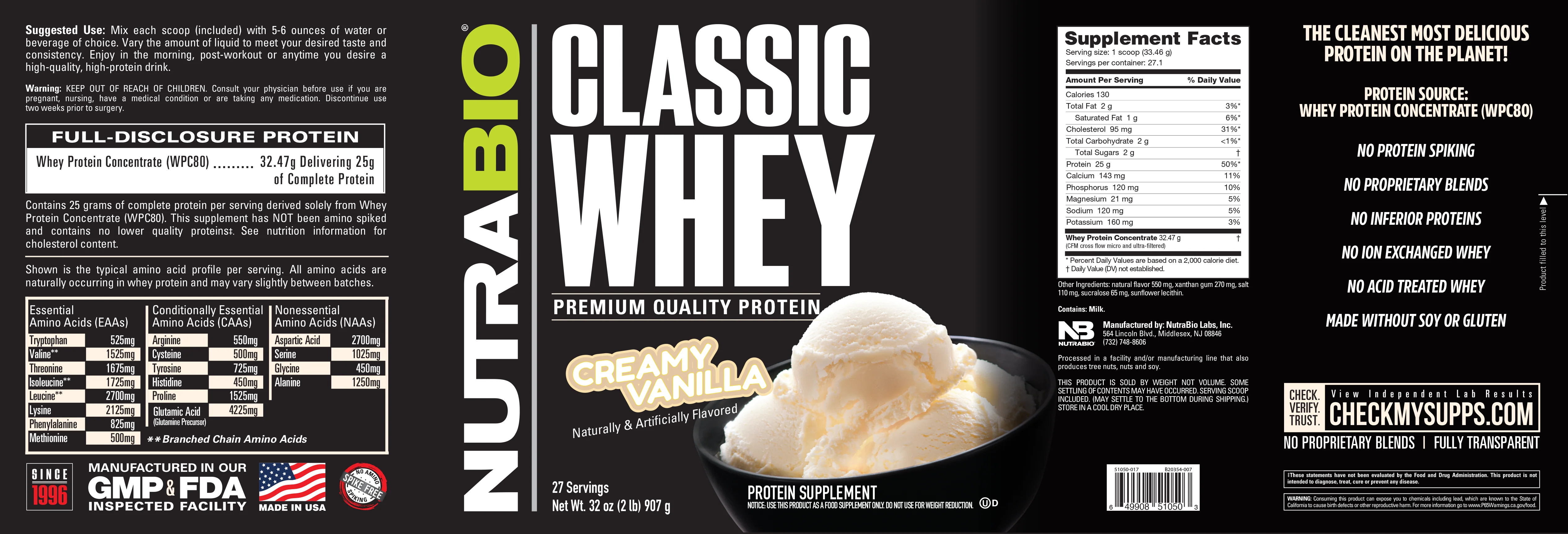 Classic Whey Protein Concentrate Powder - Image 3