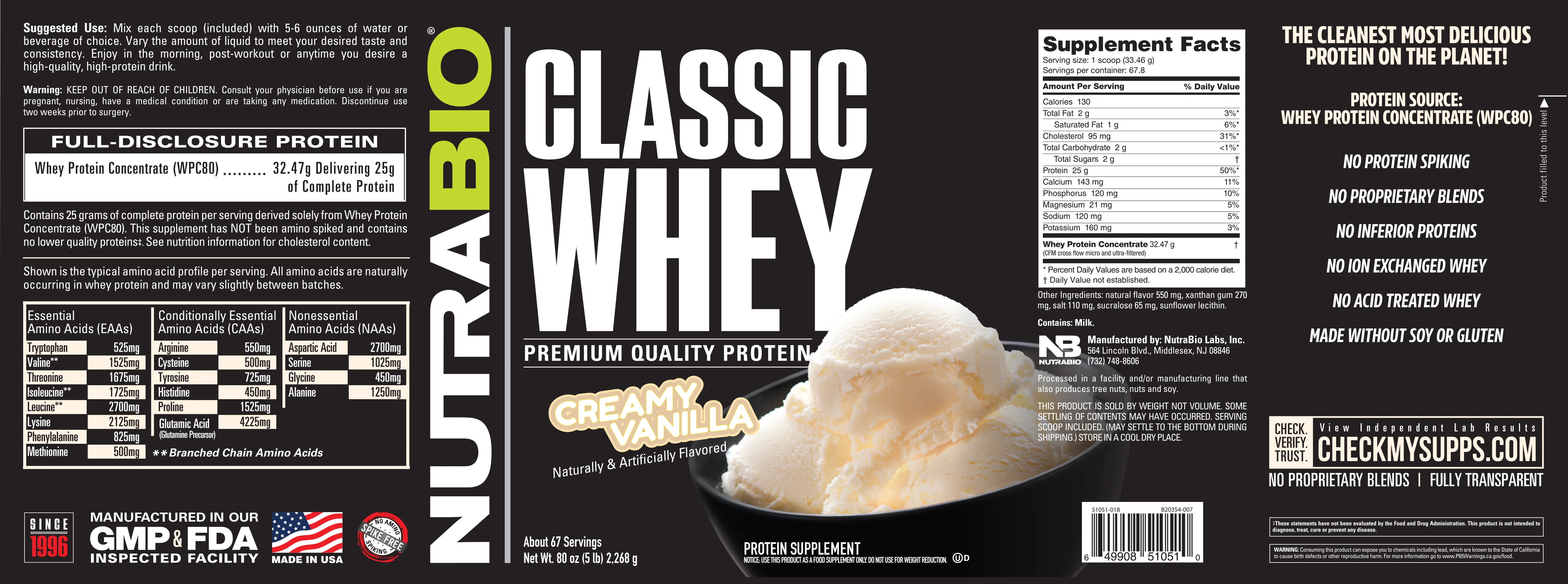 Classic Whey Protein Concentrate Powder - Image 45