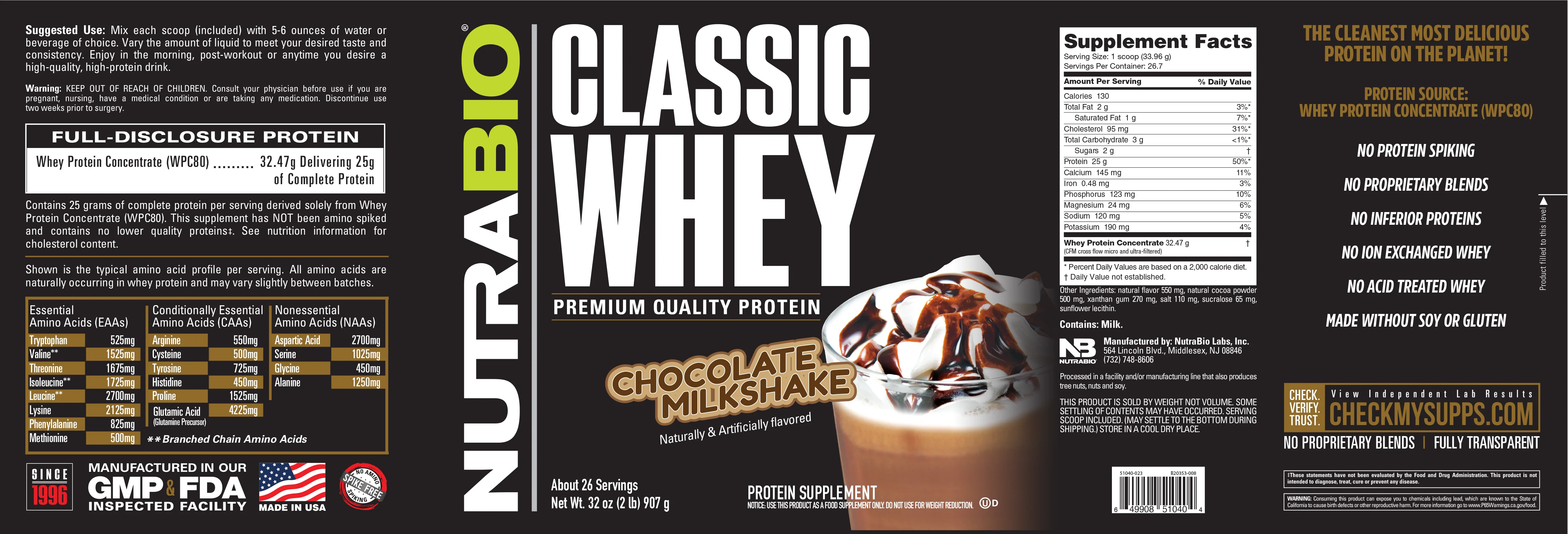 Classic Whey Protein Concentrate Powder - Image 9