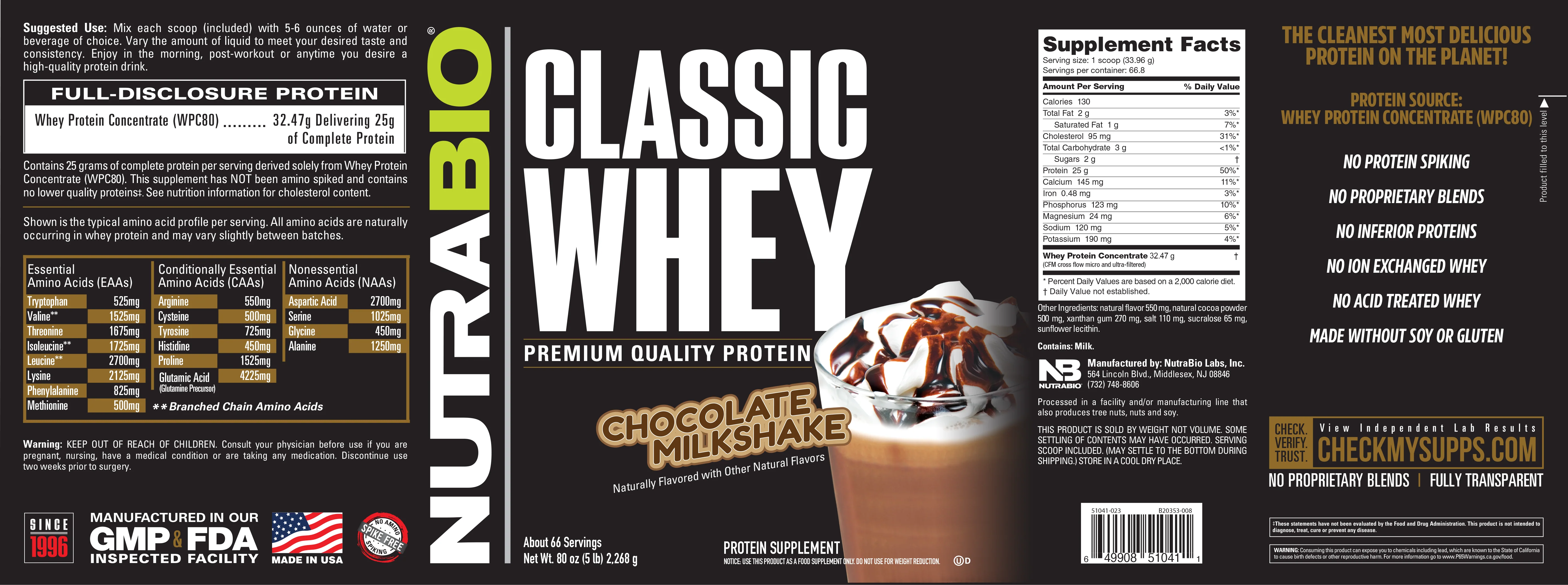 Classic Whey Protein Concentrate Powder - Image 48