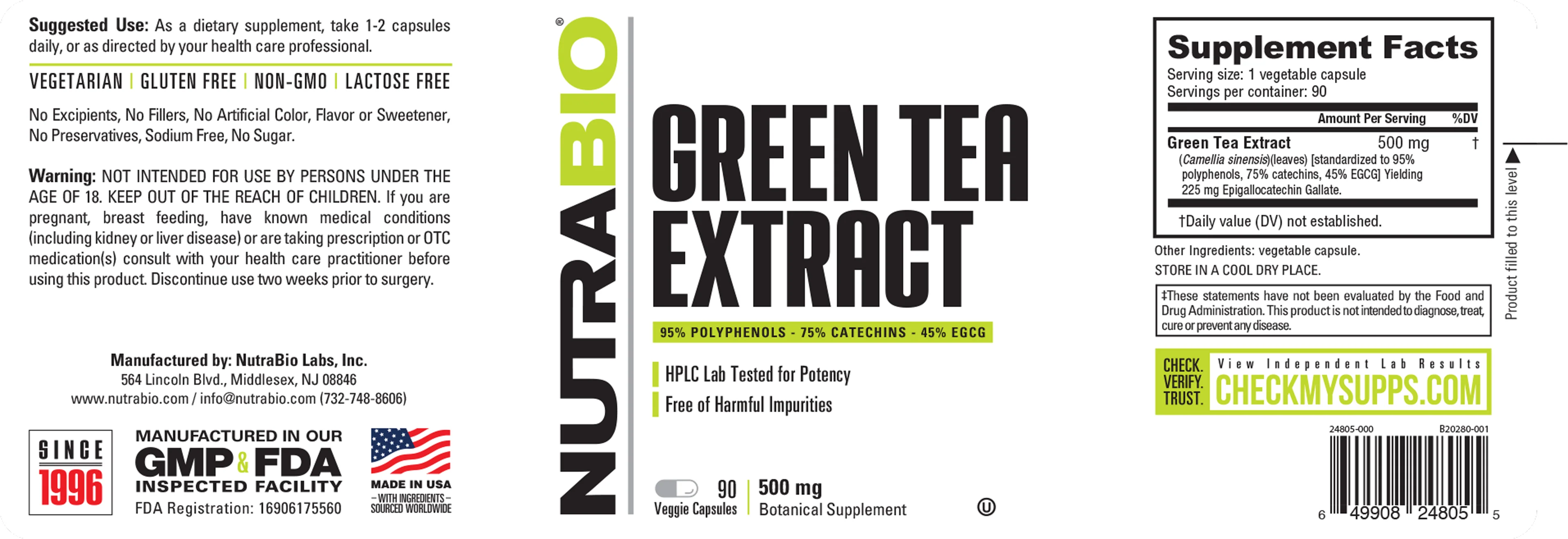 Green Tea Extract (500mg) - Image 3