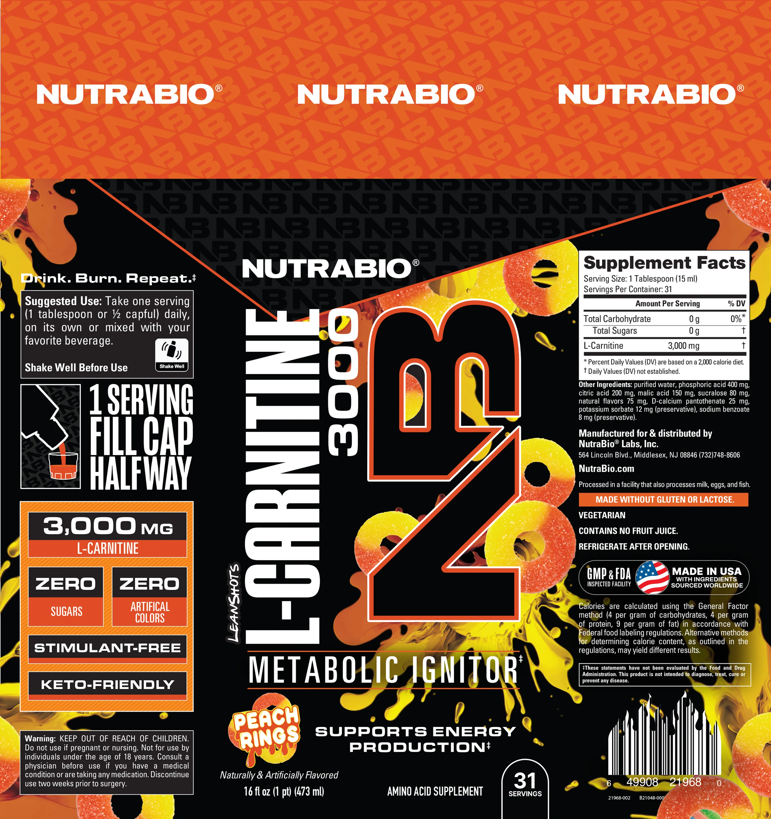 LeanShots Liquid L-Carnitine Shot (3000mg) - Image 12