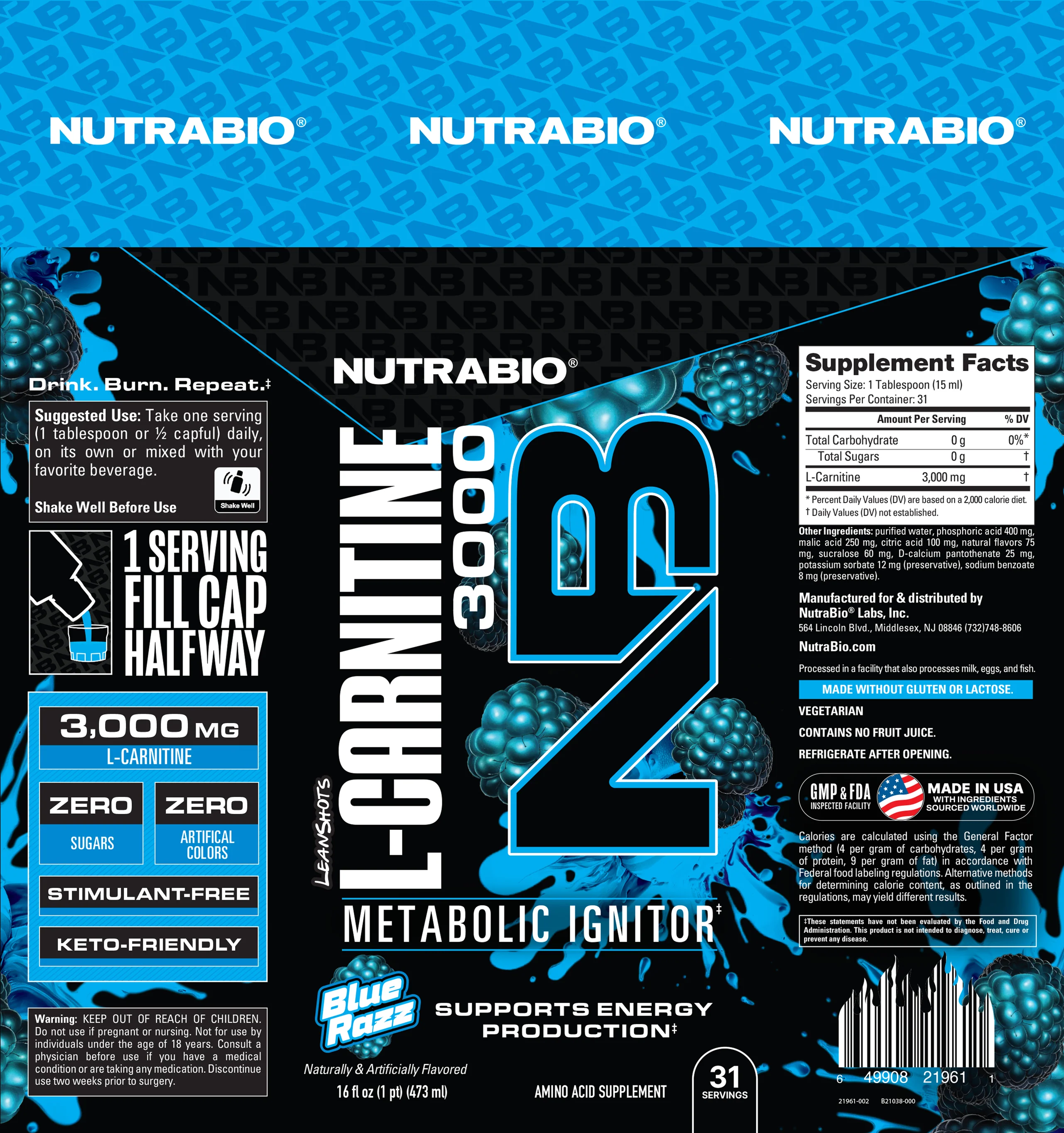 LeanShots Liquid L-Carnitine Shot (3000mg) - Image 6