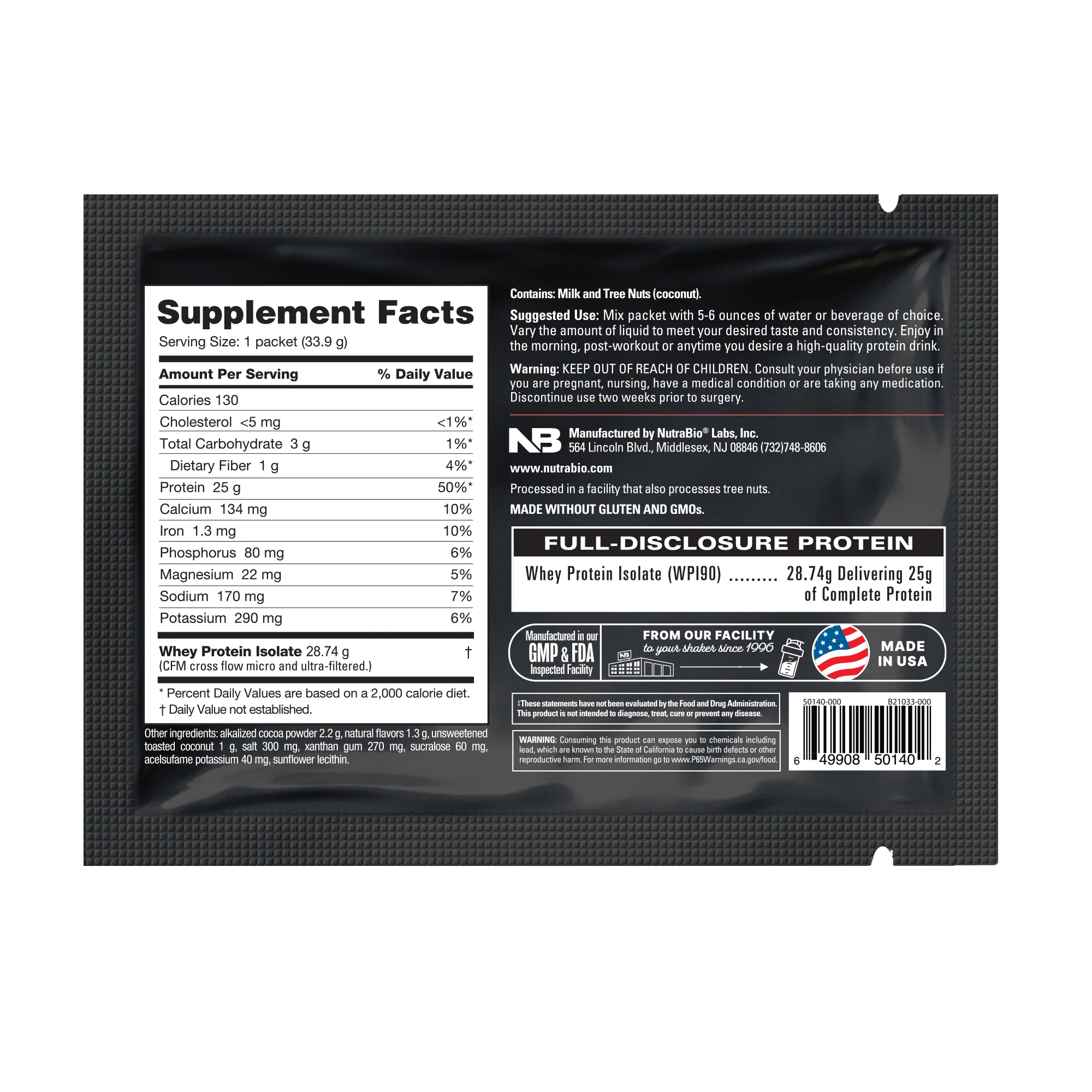 Whey Protein Isolate Powder - Sample Packet - Image 8